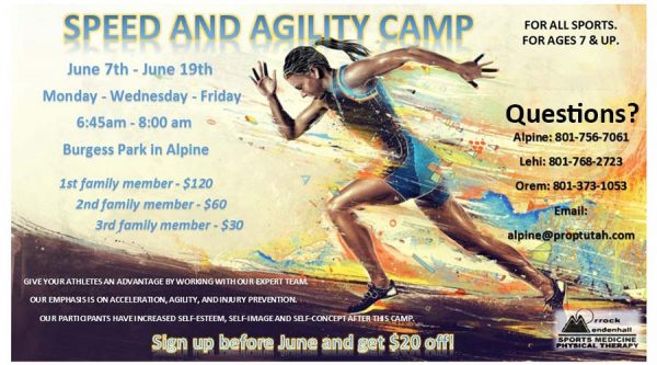 Speed and Agility Camp Online Registration